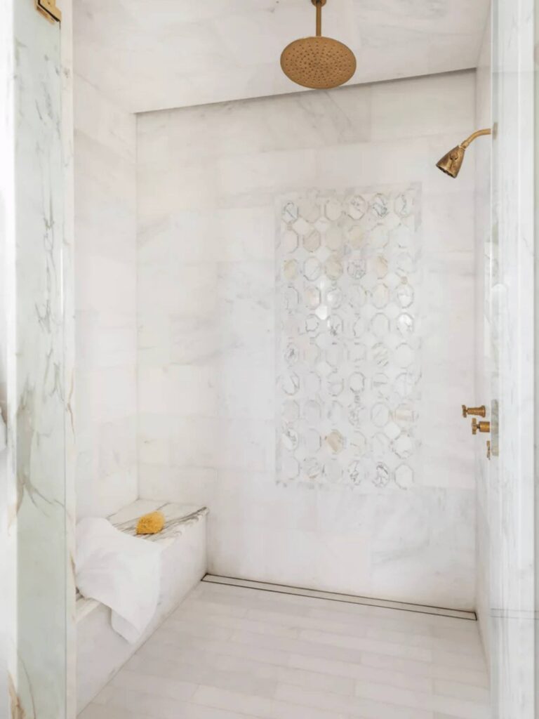Monochromatic Walk-In Shower Idea