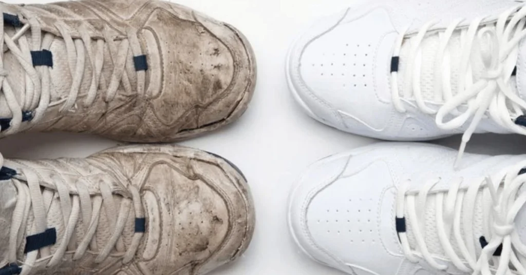 how to clean white shoes