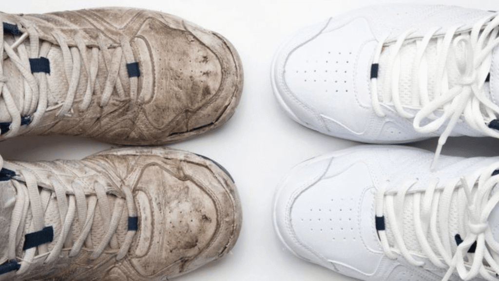 how to clean white shoes